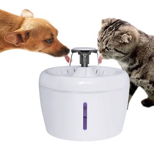 2.5L Electrical Computerized Cat Water Fountain Dispenser – Silent USB Pet Ingesting Bowl for Canines and Cats