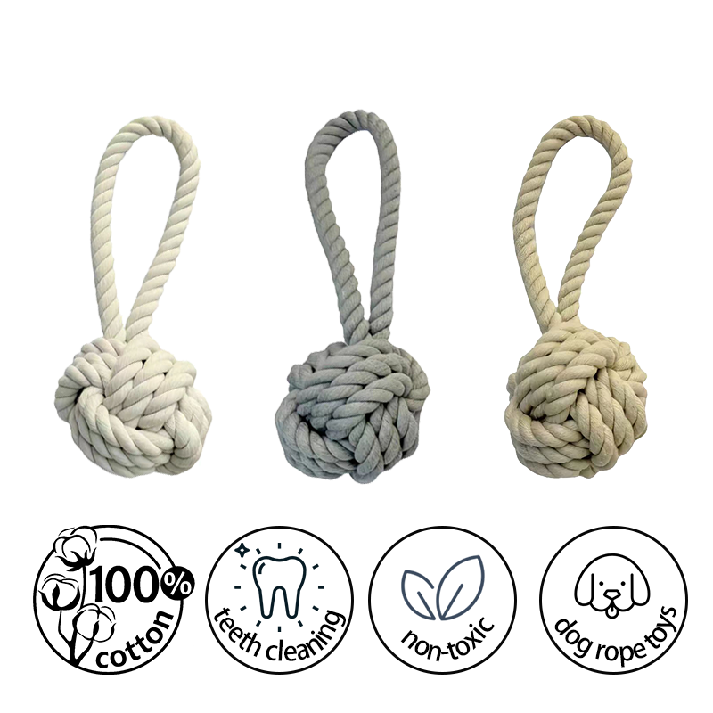 Lynpet 100% Cotton Tug Rope Toy for Aggressive Chewers - Unhazardous and Indestructible Canine Chew Toy