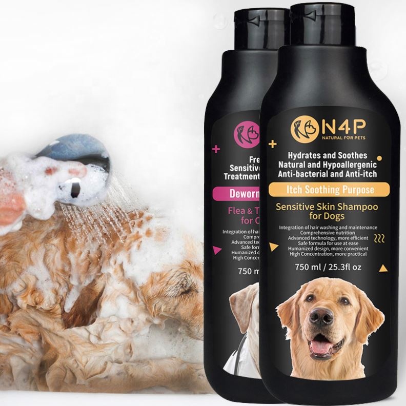 NP4 750ml Natural Canine Shampoo and Conditioner - Skilled Pet Cleansing and Grooming Bathe Gel